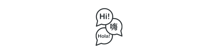 Multilanguage icon